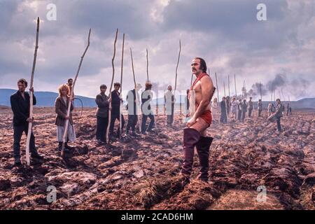 Sean Connery in dem Film Zardoz mit der Figur Zed unter der Regie von John Boorman von 1974 Stockfoto