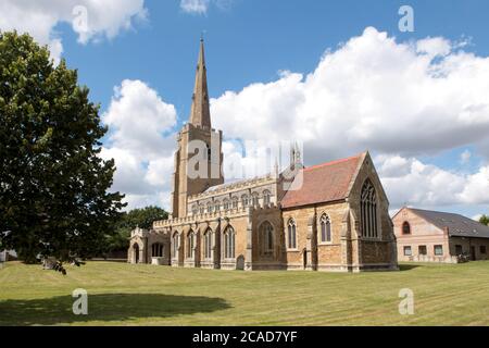 St. Wendreda Kirche. März. Cambridgeshire. VEREINIGTES KÖNIGREICH. 2019 Stockfoto