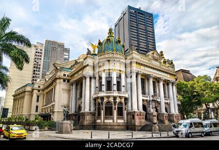 Theatro Municipal in Rio de Janeiro, Brasilien Stockfoto