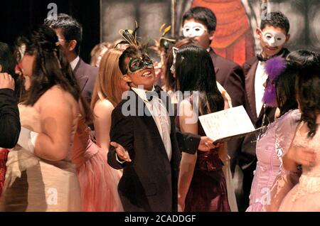 Brownsville, Texas, USA, Januar 2006: Studenten spielen Andrew Lloyd Webbers „Phantom der Oper“ während einer Feiertagsshow an der Lopez High School. ©Bob Daemmrich Stockfoto