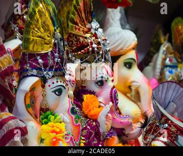 Idole des hinduistischen Gottes Ganesha Stockfoto