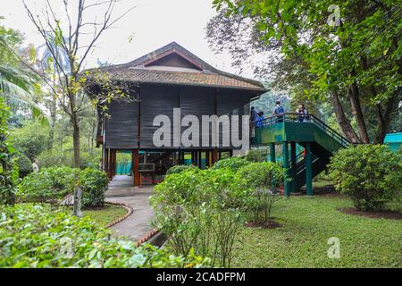 Das Haus, in dem Ho Chi Minh lebte, Ho Chi Minh Stelzenhaus, Hanoi, Vietnam, Südostasien Stockfoto