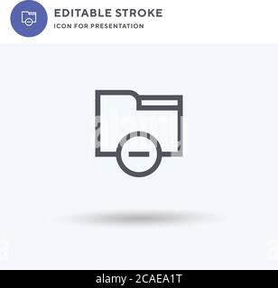 Minus-Symbolvektor, gefülltes flaches Zeichen, solides Piktogramm ...