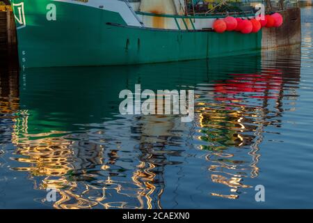 Festgespannte Fischtrawler, Twillingate, Neufundland und Labrador NL, Kanada Stockfoto