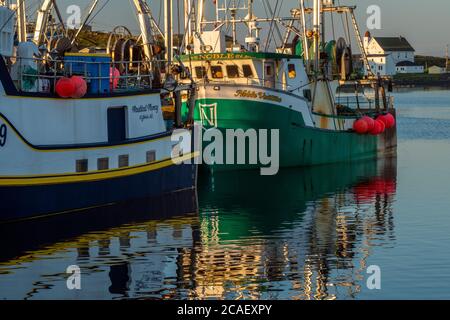 Festgespannte Fischtrawler, Twillingate, Neufundland und Labrador NL, Kanada Stockfoto