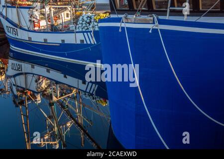 Festgespannte Fischtrawler, Twillingate, Neufundland und Labrador NL, Kanada Stockfoto