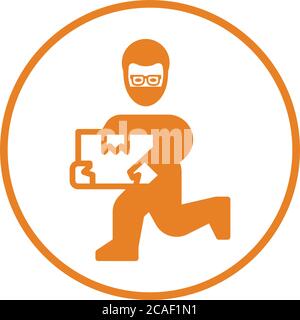 Räuber, Dieb-Symbol. Perfekte Verwendung für Printmedien, Web, Stock-Bilder, kommerzielle Nutzung oder jede Art von Design-Projekt. Stock Vektor