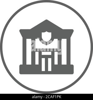 Hauptquartier, Symbol Polizeiwache. Perfekte Verwendung für Printmedien, Web, Stock-Bilder, kommerzielle Nutzung oder jede Art von Design-Projekt. Stock Vektor