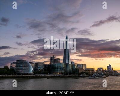 Stadtbild von London. Southwark and the Shard. Stockfoto