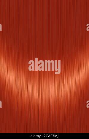 Realistische helle rote gerade Haar Textur Hintergrund Stock Vektor