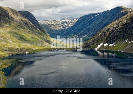 Djupvatnet-See bei Geiranger Fjord in Norwegen Stockfoto