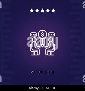 Lieferant Vektor-Symbol moderne Illustration Stock Vektor