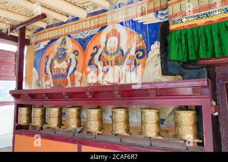 Ladakh, Indien - Tingmosgang Kloster (Tingmosgang Gompa) in Sham Valley, Ladakh, Jammu und Kaschmir, Indien. Stockfoto