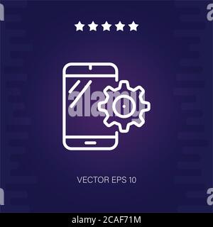 Entwicklungsvektor Symbol Moderne Illustration Stock Vektor