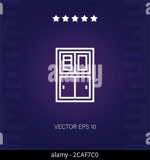 Aktenschrank Vektor-Symbol moderne Illustration Stock Vektor