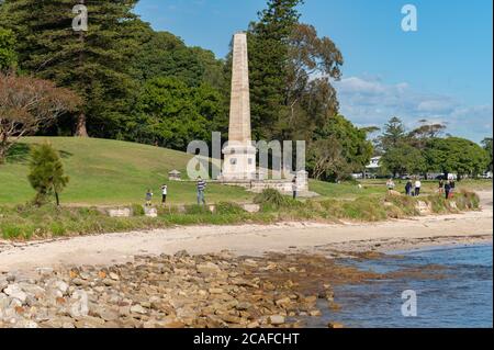 Sydney NSW Australien 9. Juli 2020 - Captain Cook's Landing Place in Kurnell an einem sonnigen Winternachmittag Stockfoto