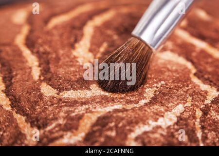 Nahaufnahme eines Malpinsel auf einer schönen Komposition Stockfoto