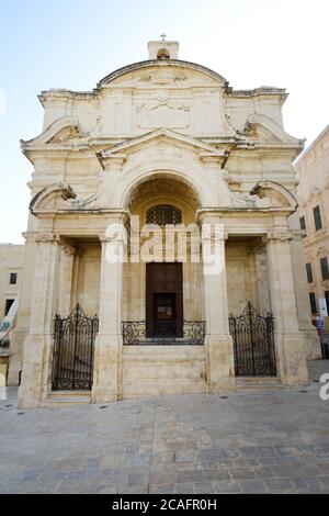 Die Kirche der Heiligen Katharina von Italien, Valletta, Malta. Stockfoto