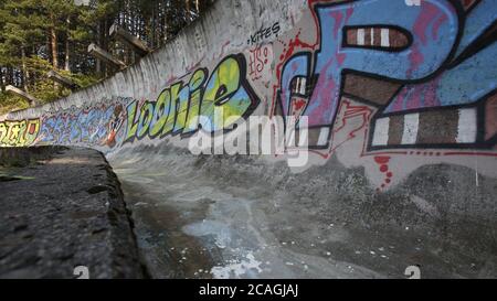 Sarajevos olympische Winterspiele 1984 wurden zerstört Stockfoto