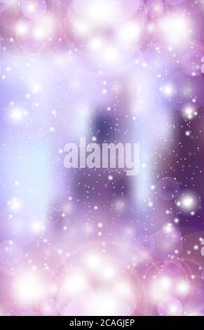 Abstrakt verschwommen violetten Festival Hintergrund mit funkelt Stock Vektor