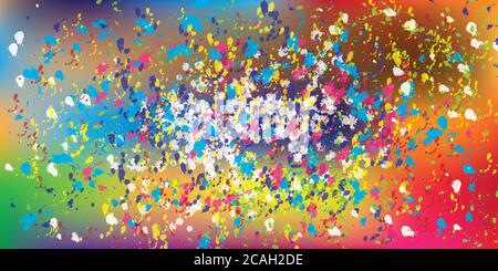 Abstrakte Farbe Splatter Hintergrund Illustration Stockfoto