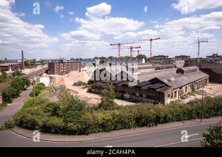 Baustelle des COLOGNEO Quartiers auf einem Teilgebiet der ehemaligen Gasmotorenfabrik Deutz der Kloeckner Humboldt Deutz AG im Bezirk Stockfoto