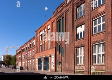 Historische Gebäude der ehemaligen Gasmotorenfabrik Deutz der Klöckner Humboldt Deutz AG auf deutz-muelheimer Straße im Stadtteil Mülheim, Colo Stockfoto