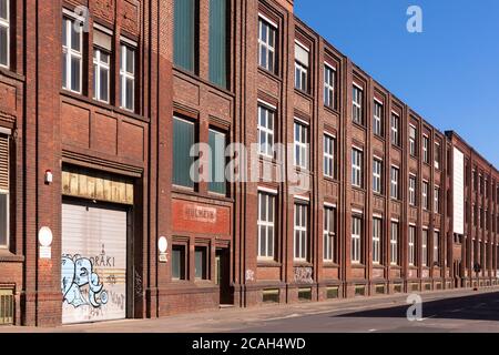 Historische Gebäude der ehemaligen Gasmotorenfabrik Deutz der Klöckner Humboldt Deutz AG auf deutz-muelheimer Straße im Stadtteil Mülheim, Colo Stockfoto