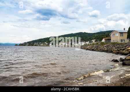 La Baie Stadt in Saguenay Quebec Kanada Ha! HA1 Blick auf die Bucht Stockfoto