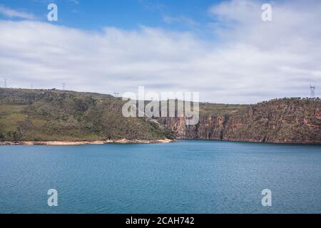 See von Furnas Wasserkraft, einer der größten Seen in Brasilien Stockfoto