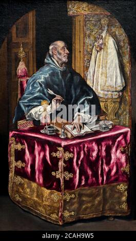 Saint Ildefonso, El Greco, circa 1610, National Gallery, Washington DC, USA, Nordamerika Stockfoto