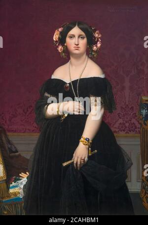 Madame Moitessier, Jean-Auguste-Dominic Ingres, 1851, Nationalgalerie, Washington DC, USA, Nordamerika Stockfoto