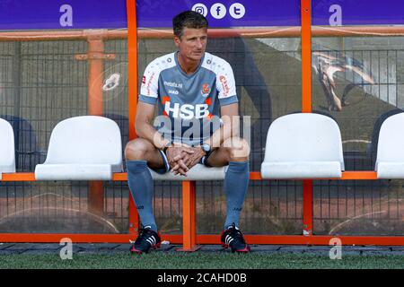 Volendam, Niederlande. August 2020. VOLENDAM, 07-08-2020, Kras Stadion, Niederländischer Fußball, Keuken Kampioen Divisie, Saison 2020/2021. Volendam Trainer Wim Jonk während der Photocall Volendam Credit: Pro Shots/Alamy Live News Stockfoto