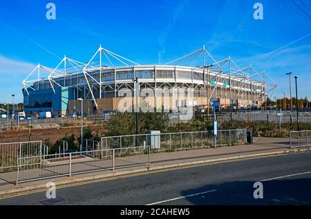 Fassade der 'Ricoh Arena', Heimat des Stadtfußballs von Coventry club Stockfoto