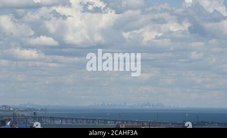 Hamilton Mountain Lookout nach Toronto Stockfoto