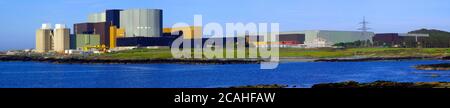 Panorama, Kernkraftwerk Wylfa Stockfoto