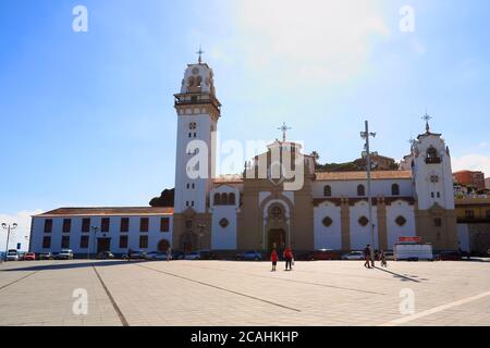 Candelaria Kirche auf Teneriffa, Kanarische Inseln, Spanien. Stockfoto