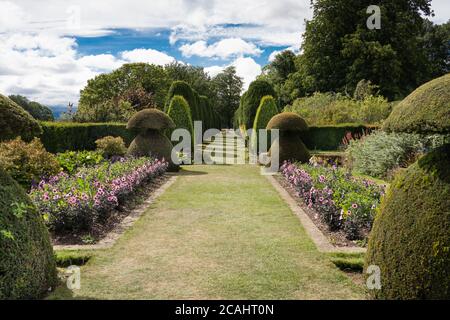 Das Haus und die Gärten im Hinton Ampner des National Trust in hampshire Stockfoto