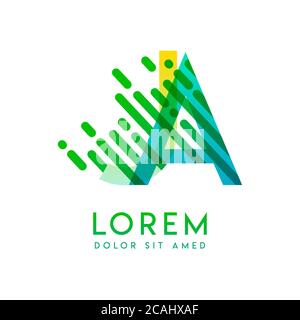 JA Logo mit dem Thema Galaxie Geschwindigkeit und Stil, die für kreative und Business-Branchen geeignet ist. AJ Letter Logo Design für alle Webseiten Medien und Stock Vektor