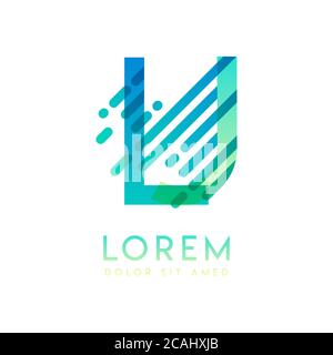 LJ-Logo mit dem Thema Galaxie Geschwindigkeit und Stil, die für kreative und Business-Branchen geeignet ist. JL Letter Logo Design für alle Webseiten Medien und Stock Vektor