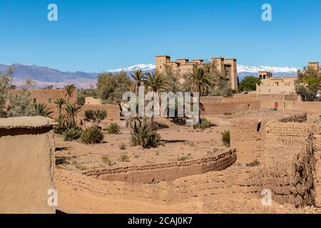 Tal der tausend Kasbahs in Marokko Stockfoto