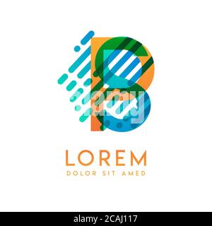 SP-Logo mit dem Thema Galaxie Geschwindigkeit und Stil, die für kreative und Business-Branchen geeignet ist. PS Letter Logo Design für alle Webseiten Medien und Stock Vektor