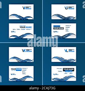 Visitenkarte buntes Alphabet Logo für Werbung, Marketing und Werbung für Unternehmen, Unternehmen, Genossenschaften und KMU. Geeignet für Print Me Stock Vektor