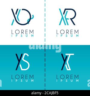 Alphabet Logo für Visitenkarte, Präsentation, Flyer, Dokument, Broschüre, Website, mobile. Kann für Marketing, Werbung, Promotion für onlin verwendet werden Stock Vektor