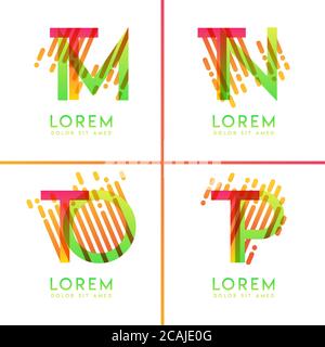 Bunte Alphabet fett Logo für Promotion, Marketing und Werbung, kann für Unternehmen, Unternehmen, Genossenschaften und KMU verwendet werden. Geeignet für prin Stock Vektor