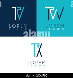 Alphabet Logo für Visitenkarte, Präsentation, Flyer, Dokument, Broschüre, Website, mobile. Kann für Marketing, Werbung, Promotion für onlin verwendet werden Stock Vektor