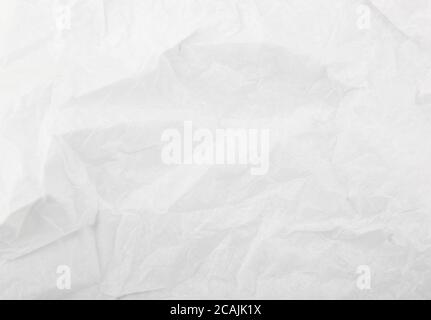 Weiß geschrumpfte Papieroberfläche - gut für Tapeten Stockfoto