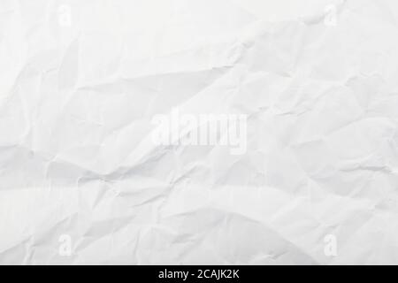 Weiß geschrumpfte Papieroberfläche - gut für Tapeten Stockfoto