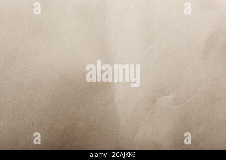 Weiße, geschrumpfte Papieroberfläche Stockfoto