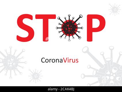 Stoppen Sie das Coronavirus. Vorübergehend geschlossen. Warnschild für Informationen zu Quarantänemaßnahmen an öffentlichen Orten. Einschränkung und Vorsicht COVID-19. Stock Vektor